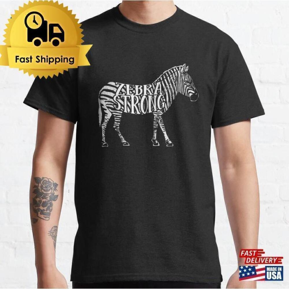 Zebra Strong EDS Ehlers Danlos Awareness Support Unisex T-Shirt